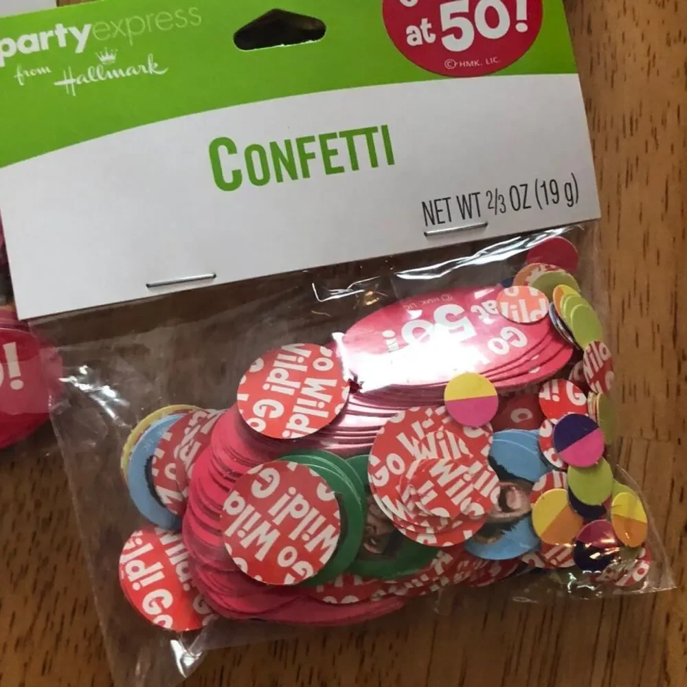 Go Wild at 50 confetti (6 bags) Hallmark
